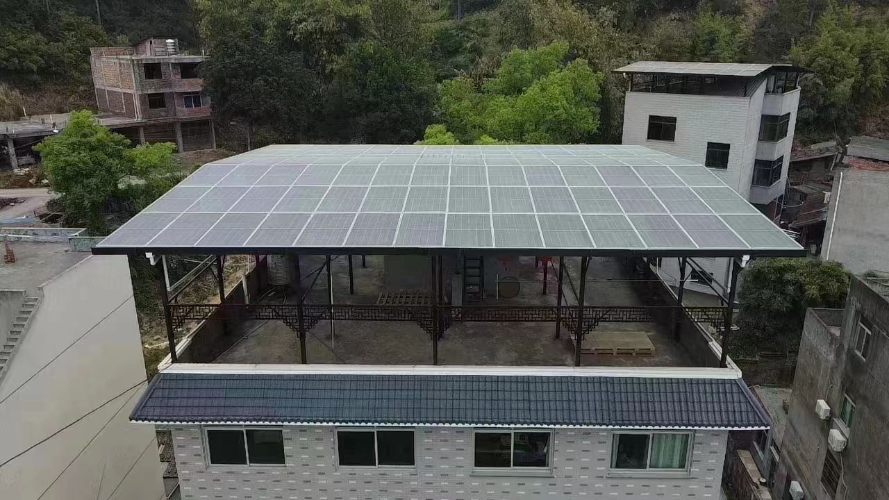 阿拉善盟15kw+10kwh自建别墅家庭光伏储能系统